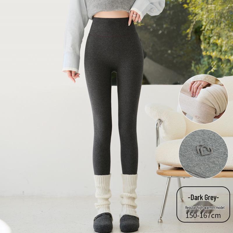 Women's High-Waisted Seamless Fleece-Lined Leggings – Perfect for Autumn & Winter with High Elasticity, Comfort & Versatility.