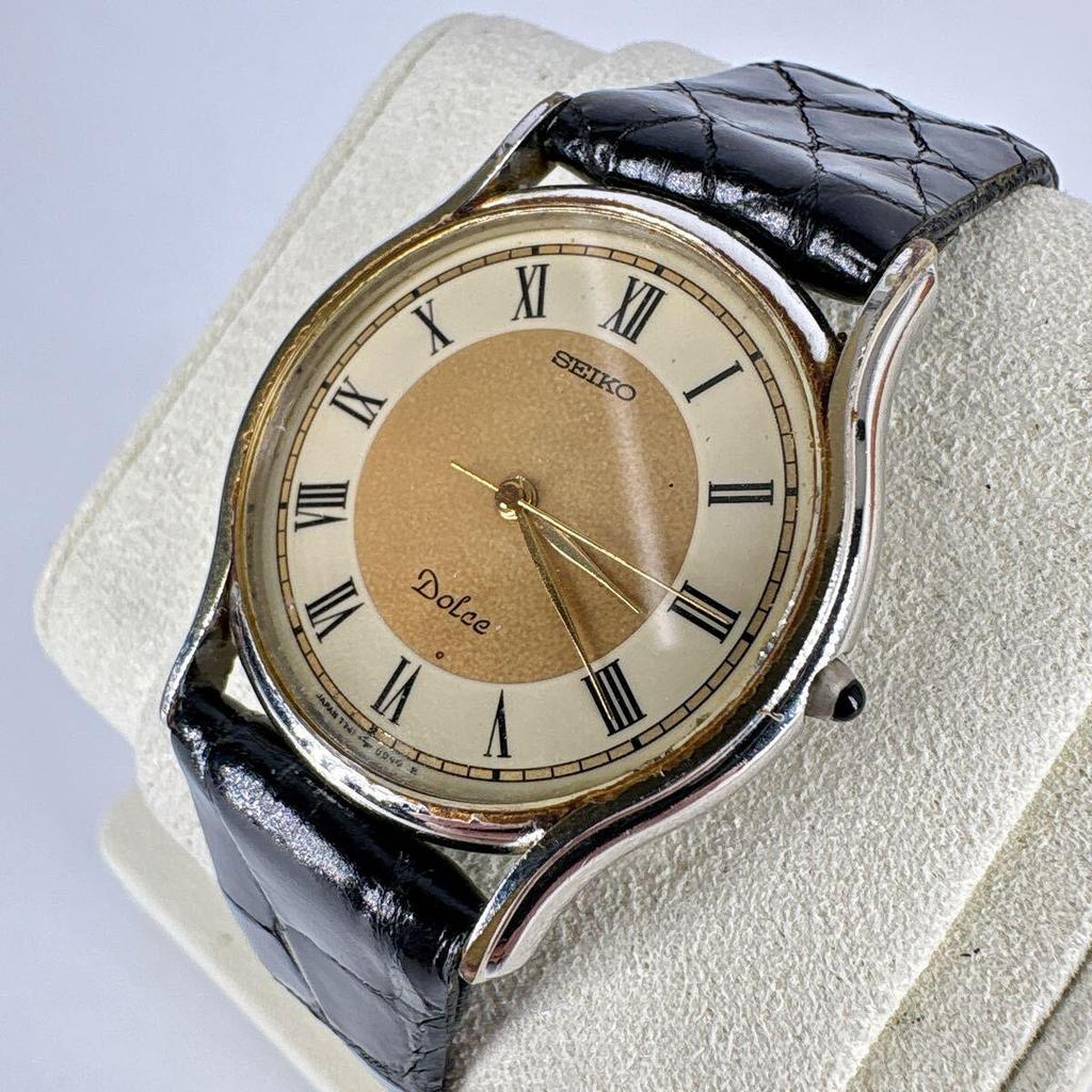 Used [New Battery Replaced/Working] SEIKO Dolce Vintage Men's Watch Quartz