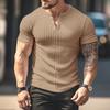 Sommer Herren S Lässig Fitness Schnelltrocknend V-Ausschnitt Kurzarm T-Shirt