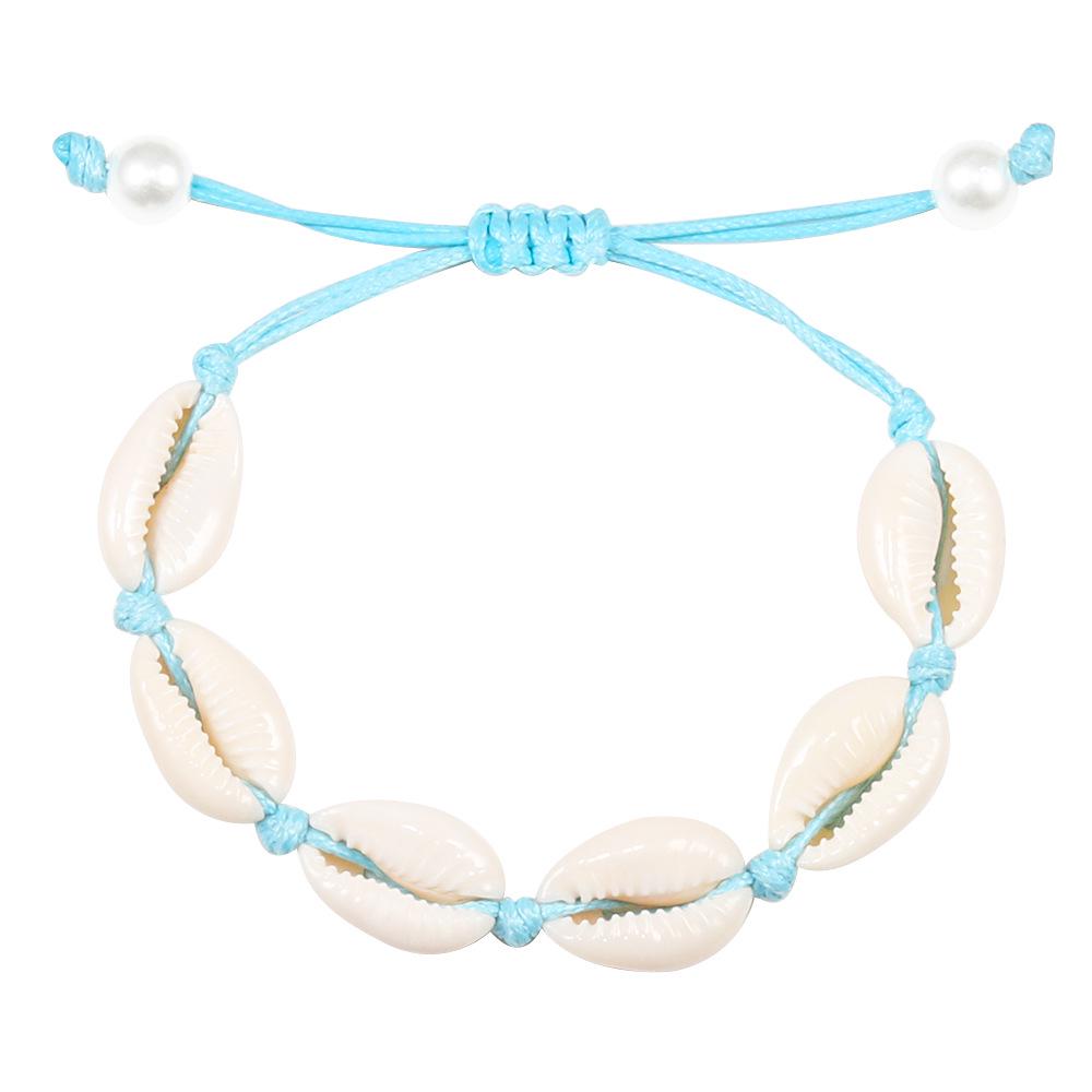 Ocean Style Adjustable Shell Bracelet – Fashionable Wristband with Multiple Styles for Women