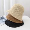 Damski Kapelusz Przeciwsłoneczny Damski Słomkowy Kapelusz z Szerokim Rondem Osłona Przeciwsłoneczna z Ochroną UV Kapelusz Bucket Hat Odpowiedni do Aktywności na Świeżym Powietrzu Podróży Kapelusze Plażowe Prezent
