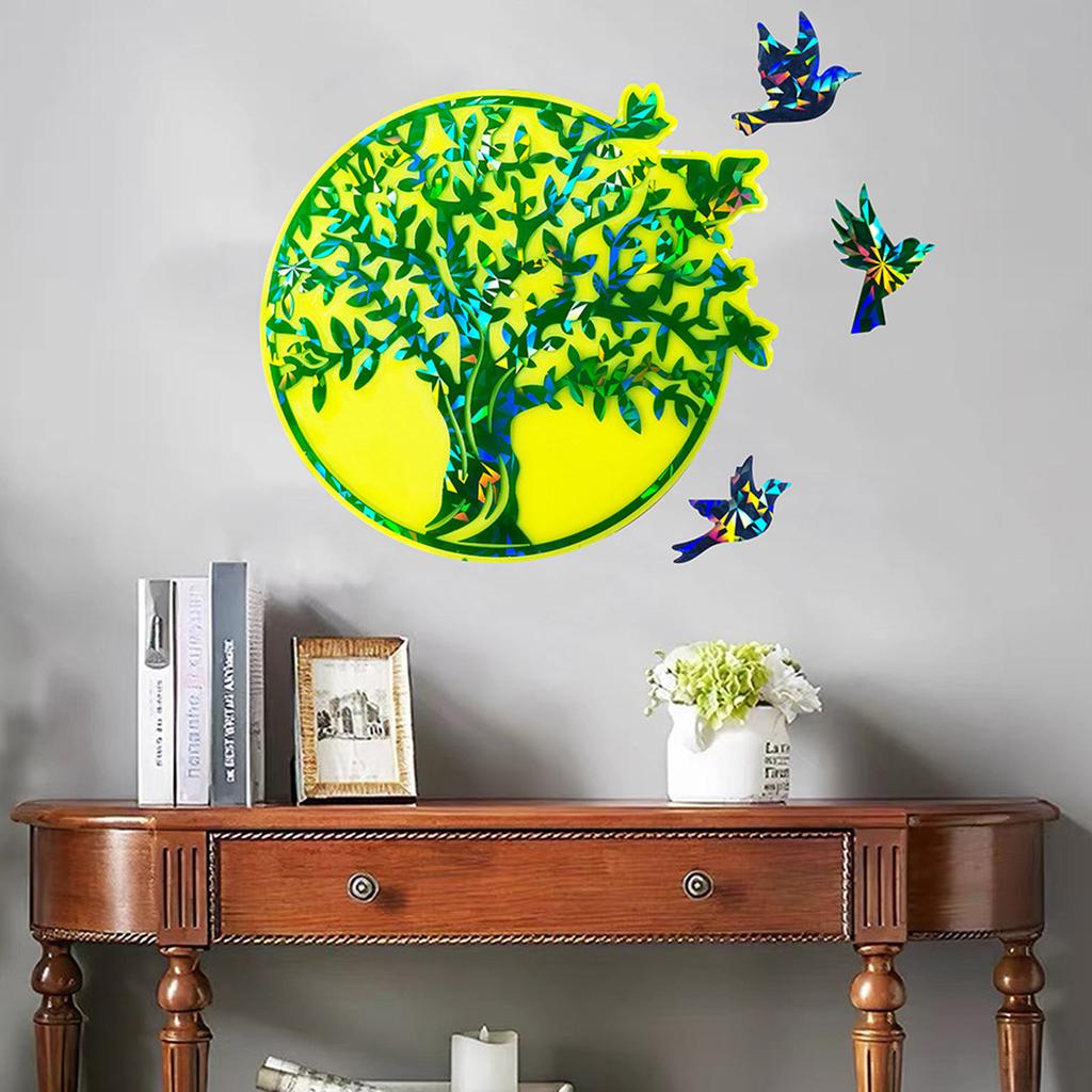 Holographic Tree of Life Ornament Silicone Mold Wall Sticker Mold Resin Casting Pendant Mold Suitable for Diy Crafts