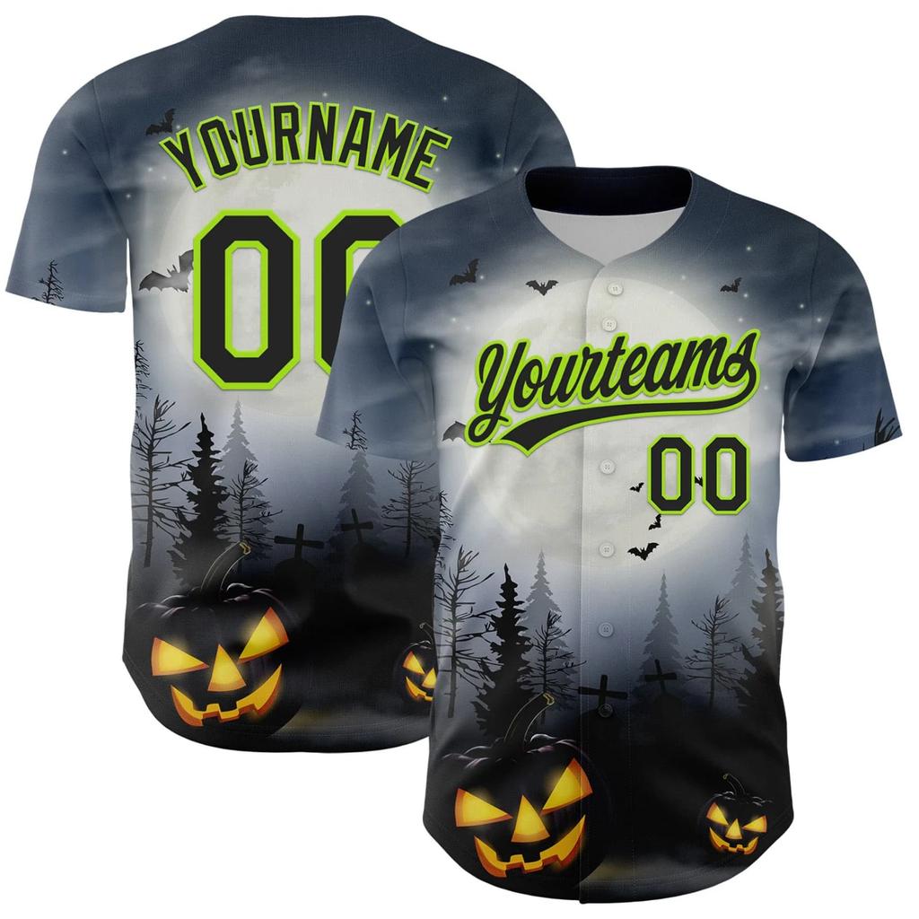 Custom Baseball for Halloween, Unisex Sports Top for Men and Women