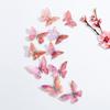 60PCS INS Style Butterfly Scrapbook Sticker 3D Stationery Sticker  Postcard Decoration