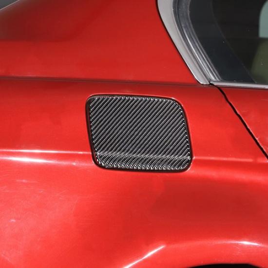 Carbon Fiber Fuel Tank Cover Gas Cap Trim Sticker For BMW 3 Series E90 2005-12