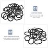 20 Pcs Quick Release Quick Hanging Curtain Hooks Black Abs Heavy Duty Snap Closure Shower Curtain Rings Plastic Sliding Bath