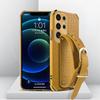 Crocodile Pattern Phone Case For Samsung Galaxy S25edge S24 FE S23 S22 S21 Ultra Plus FE Note 20 9 8 Back Cover With Wrist Strap