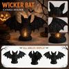 Woven Decoration with Candle Holder for Halloween Home Decor