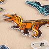 12 szt. Naszywka Dinozaur na Ubrania Naszywka Haftowana Aplikacja Naszywki do Naprasowywania Akcesoria