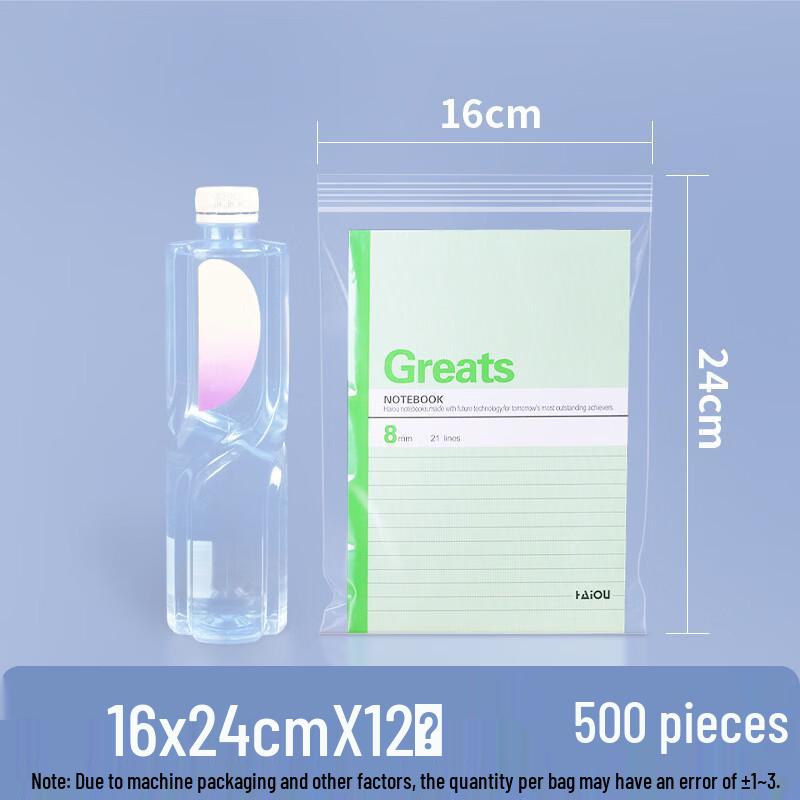Thickened Transparent Self-Sealing Food Storage Bags