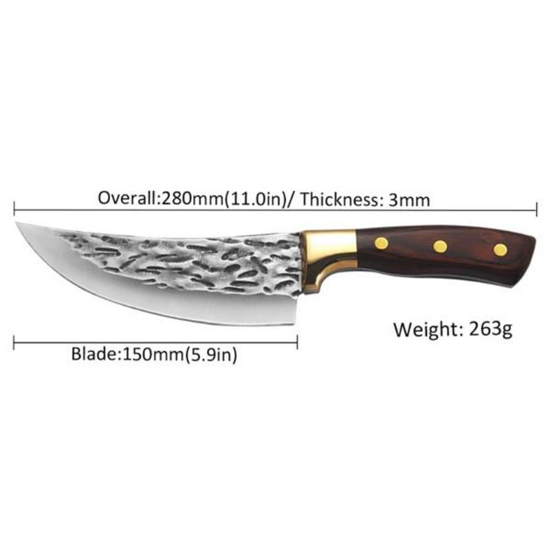 Old-fashioned Blacksmiths Forge Kitchen Knives Cook's Knives Kitchen Slicing Knives Carving Knives Slaughtering Knives Cattle and Sheep