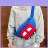 Adorable Cartoon Car Children's Chest Bag Lightweight Nylon Snack Pouch For Kids
