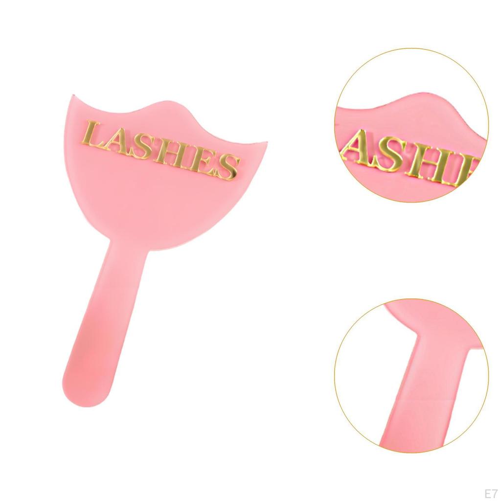 Makeup Hand Mirror ,Acrylic ,Professional, Compact ,Premium Portable Cosmetic with Handle for