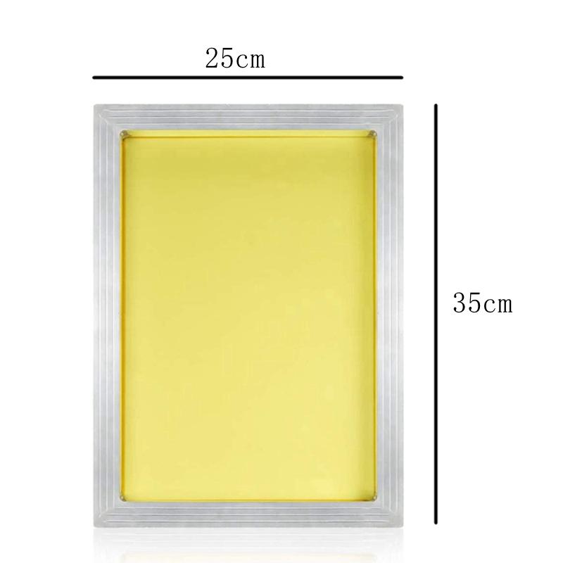 

6 шт. алюминиевая рамка для трафаретной печати, натянутая на 120T/140T/150T шелковую полиэстеровую желтую сетку для печатной платы 80T 200Mesh