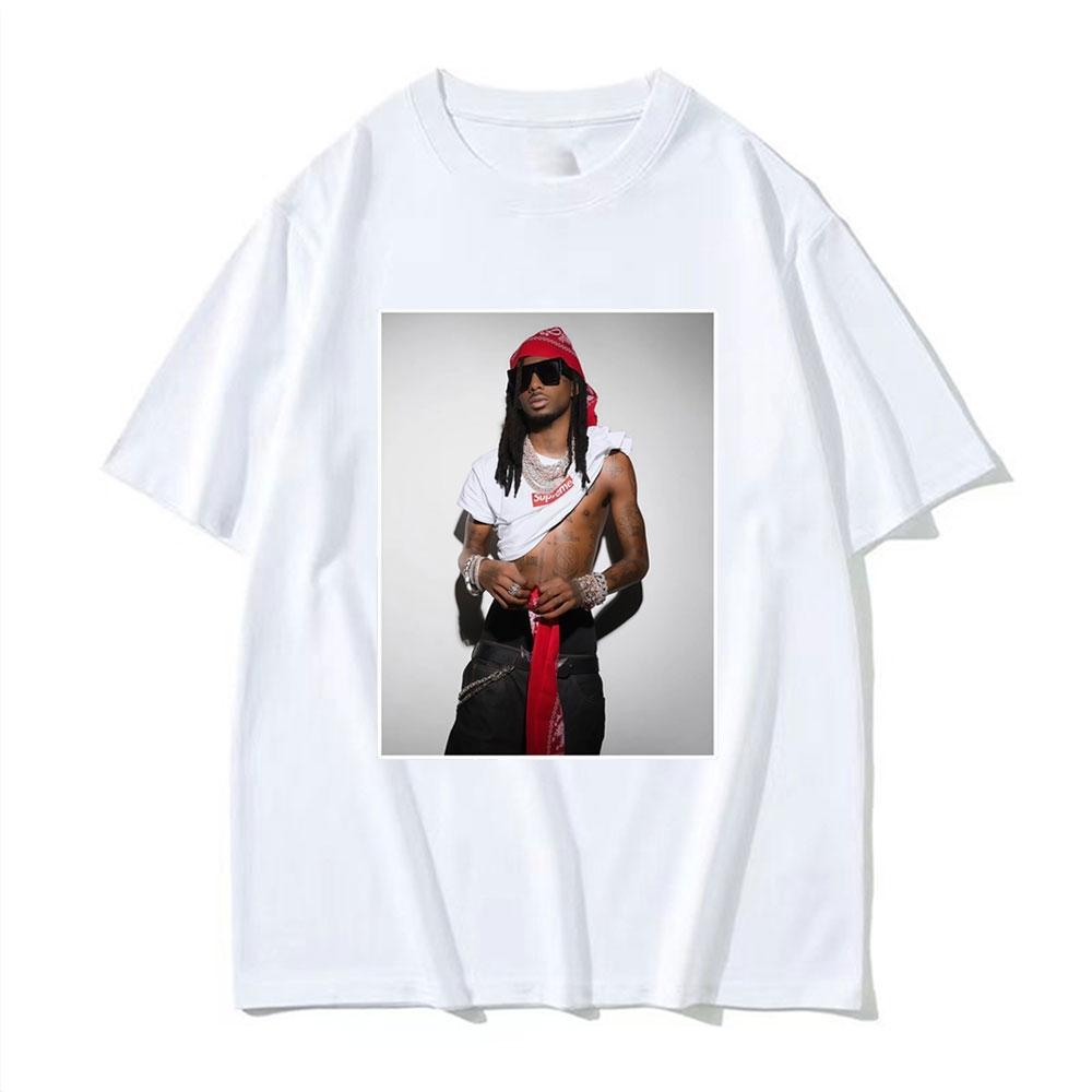 Playboi Carti Inspired Street Style T-Shirt Vintage Style Rap Aesthetic T-Shirt Unisex Hip Hop Loose T-Shirt Ghetto Star T-Shirt
