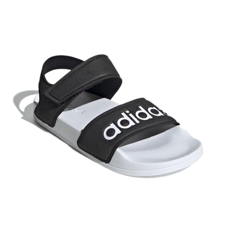 adidas Adilette Sandal K Synthetic Leather Sandal Black White Kids' FV6410