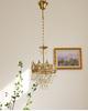 Vintage French Crown Crystal Chandelier - All-Copper Full Spectrum for Living Room, Bedroom, Entry, Bedside, or Wedding Décor.