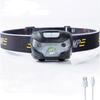 LED Headlight USB Mini Portable Rechargeable Headlamp Body Motion Sensor Head Light Outdoor Camping Torch Lamp