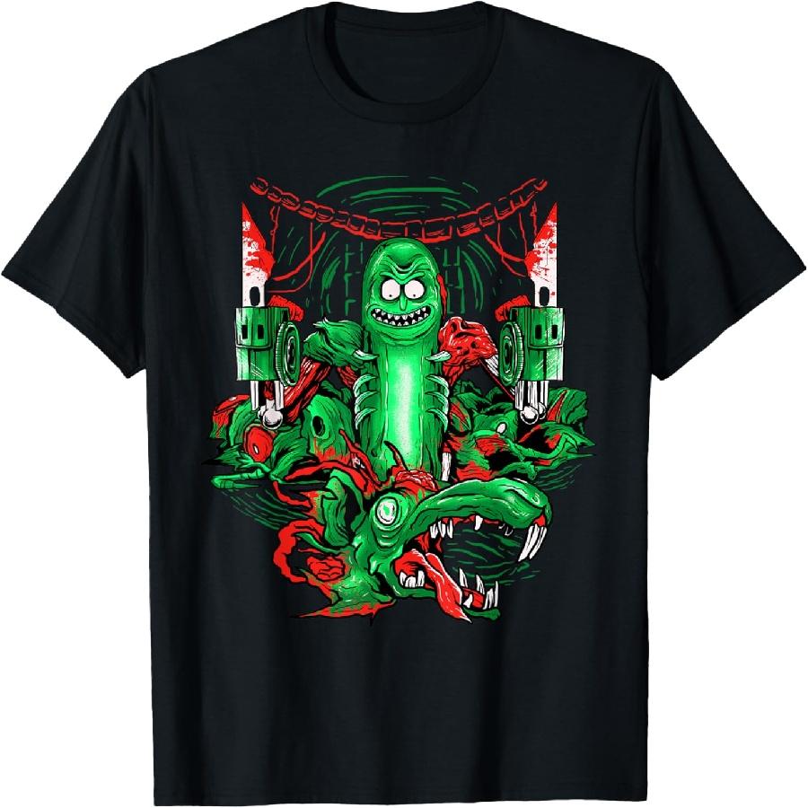 Mademark x Рик и Морти - Футболка с принтом Пикл Рик и Крысы Action T-Shirt XXXXXL чёрный