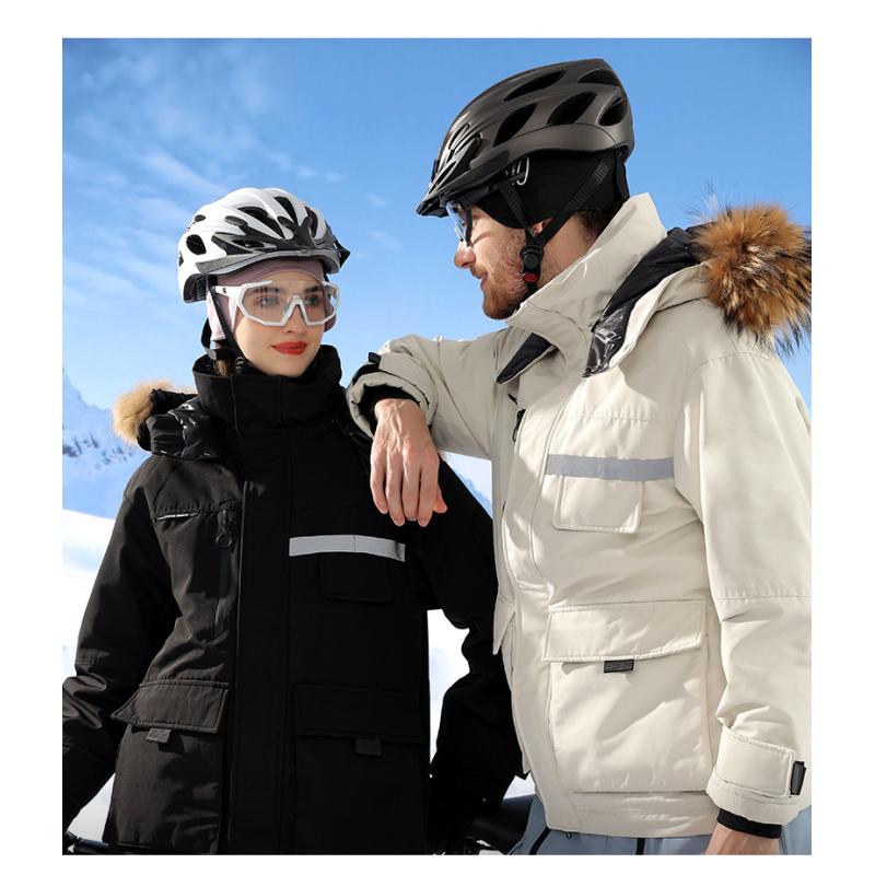 Thermo-Fleece-Stirnband fürs Radfahren, Ohrenschützer mit Brillenloch für Motorrad, Wintersport, Skifahren