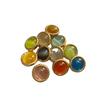 Rose Gold Metal Base Pearl Cat's Eye Button for Sweater - 11.5MM