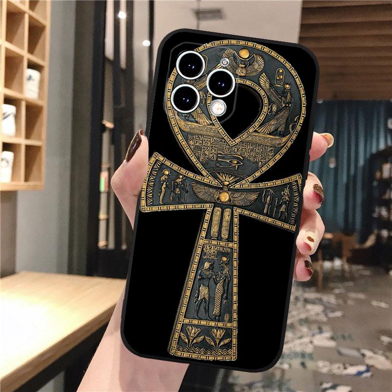 Phone Case For iphone 17 Pro Max 17 Pro Air 16 15 14 13 Pro Max 15 16 Pro 15Plus Egypt Pharaoh Cat Anubis