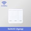 RF 433 MHz Smart Light Switch Mini DIY Wireless Remote Control 1/2/3 Gang Wall Panel Switch 16A Relay Receiver Automation Module
