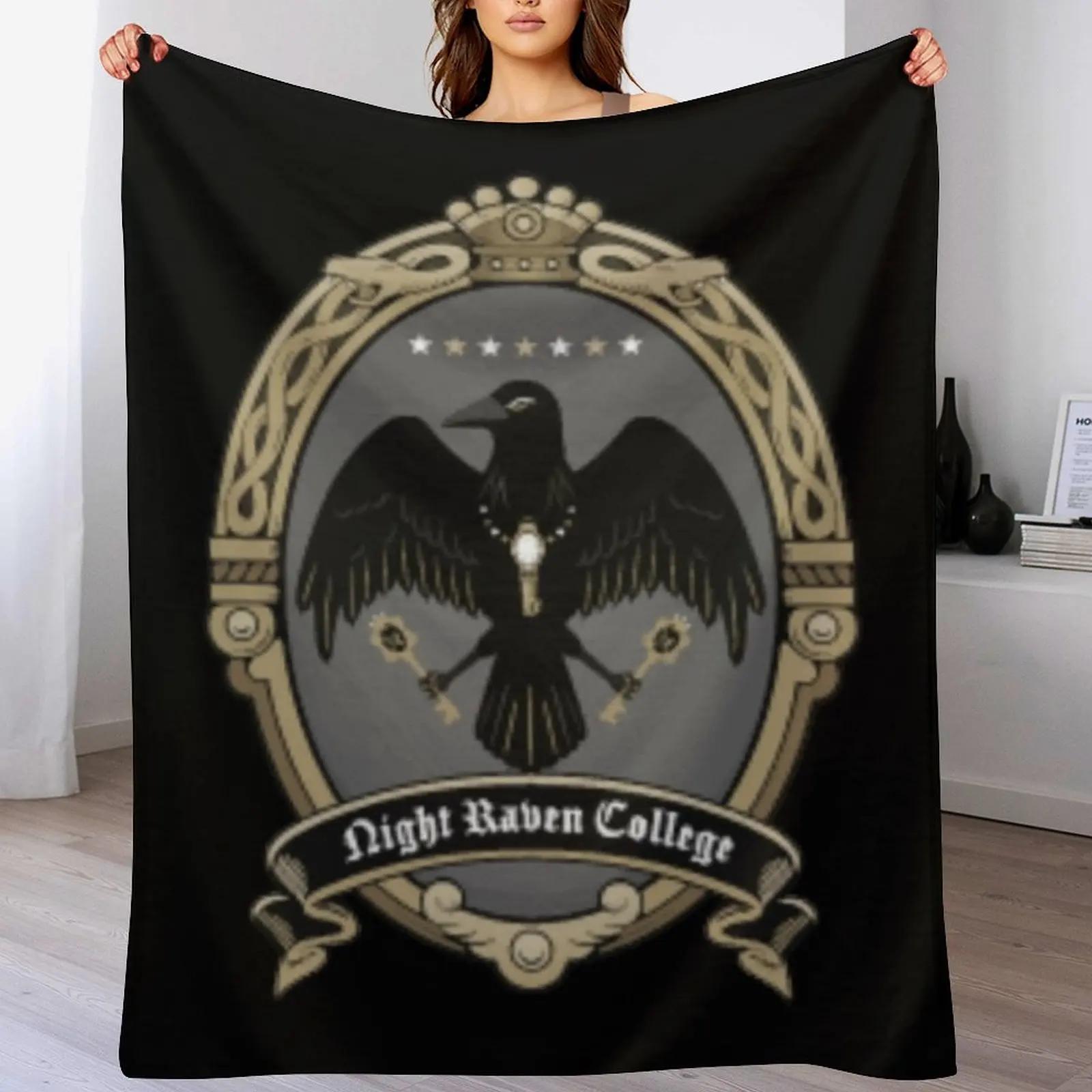 

Night Raven College Throw Blanket Air Conditioner Soft Blanket for Office Home 102x76cm(40x30in)