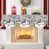 Christmas Mantel Scarf Winter Wonderland Snowman Fireplace Scarf Christmas Decorations for Home 2026 Xmas Navidad Gifts New Year