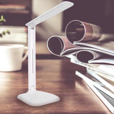 LED Eye Protection Desk Lamp USB Charging Thermometer Clock USB Flexible Neck LED Desk Light Dimmable Touch Switch Night
