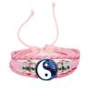 One piece Yin Yang Tai Chi rope bracelet black and white braided leather bracelet bracelet women's gift