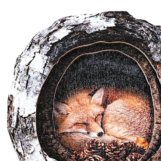 Tree Hole Animal Refrigerator Magnet Wooden Animal Fridge Magnet Home Office Kitchen Cabinet Locker Whiteboard Decoration