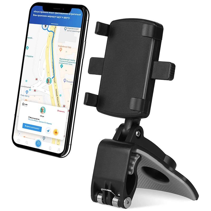 Suporte de Carro Universal para Celular 360°, Montagem no Painel, Suporte Multifuncional para Celular Para Celulares de 3 a 6,5 Polegadas