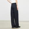 Elva' Island Women's Pleated High-Waisted Loose Straight-Leg Pants