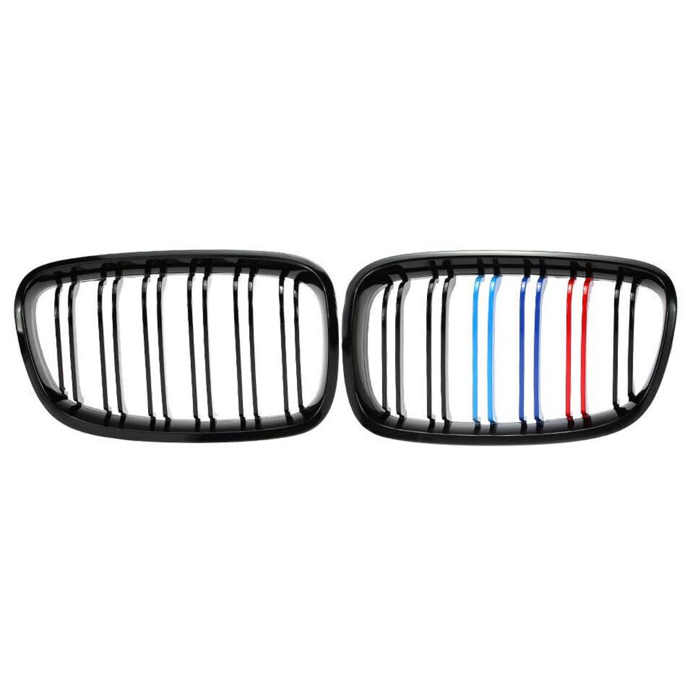 Bright Tri-color Grille for BMW 1 Series F20/F21 2012-2014 Single Line Model