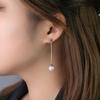Elegant High-End Draping Pearl Stud Earrings - Versatile Freshwater Seedless Pearl Ear Cuffs