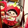 1 set Fruit Hat Cotton Doll's Clothes Red Set Plush Doll Clothes  20cm Cotton Doll