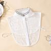 Ladies Lace Fake Collar Versatile Stand up Collar Fake Collar Semi Transparent Breathable Decoration Detachable Fake Collar