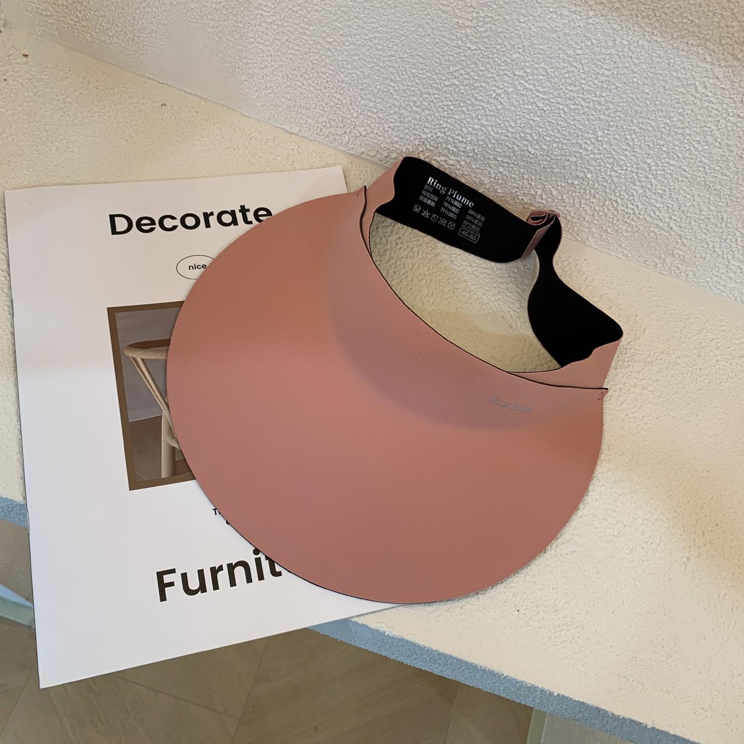 

Women Seamless Sun Hat Ventilated Wide Brim Uv Protect Run Outdoor Activities Ring Pink