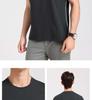 Langdeng Spring/Summer Men's Long Staple Cotton Breathable Skin Friendly Round Neck Short Sleeve T-shirt