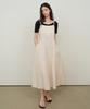 PAUL&ALICE Double String Flare Dress / Cream