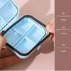 Silicone Seal Weekly Pill Box 7 Compartments Vitamin Container  Home/Outdoor