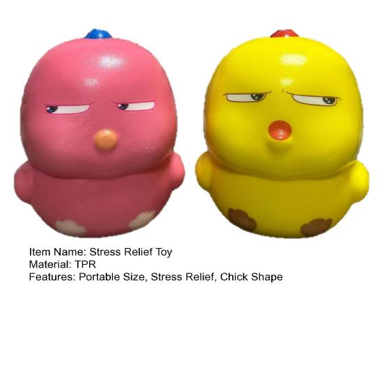 Cartoon Chick Squeeze Toy Slow Rising Stress Relief Chick Pinch Sensory Toy Anti-anxiety Hand Relaxation Stress Ball Women Gift