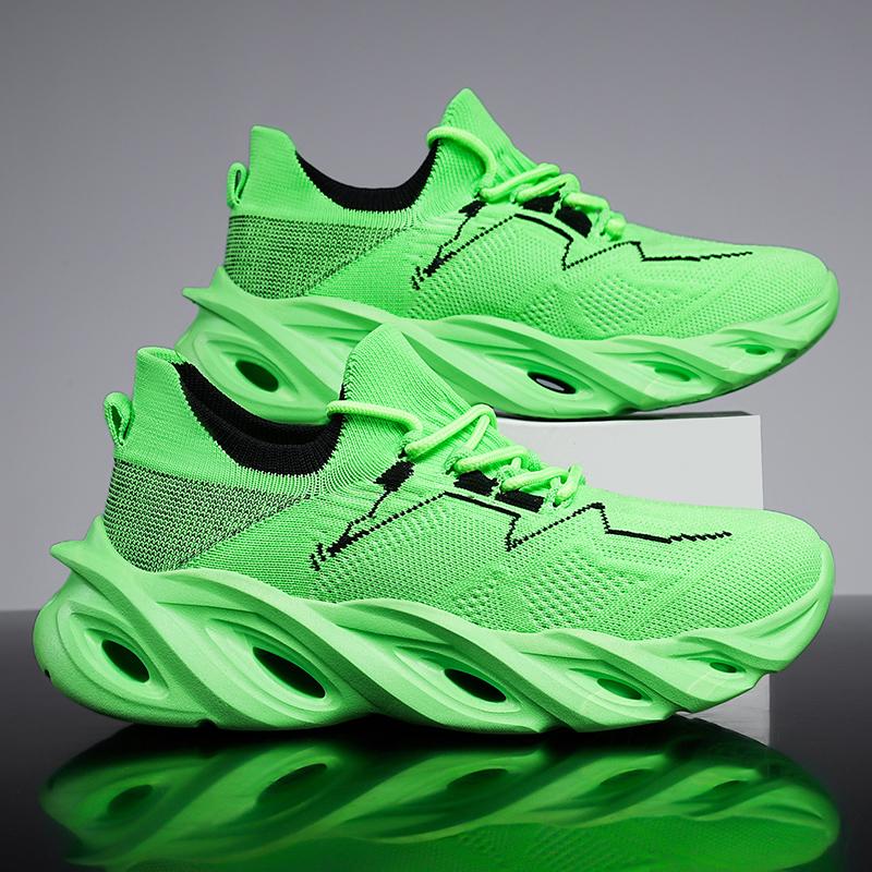 Running Shoes Men Mesh Comfortable Flat Walking Shoes Outdoor Sports Walking Shoes Big Size 2024 Trendy Sneakers for Men