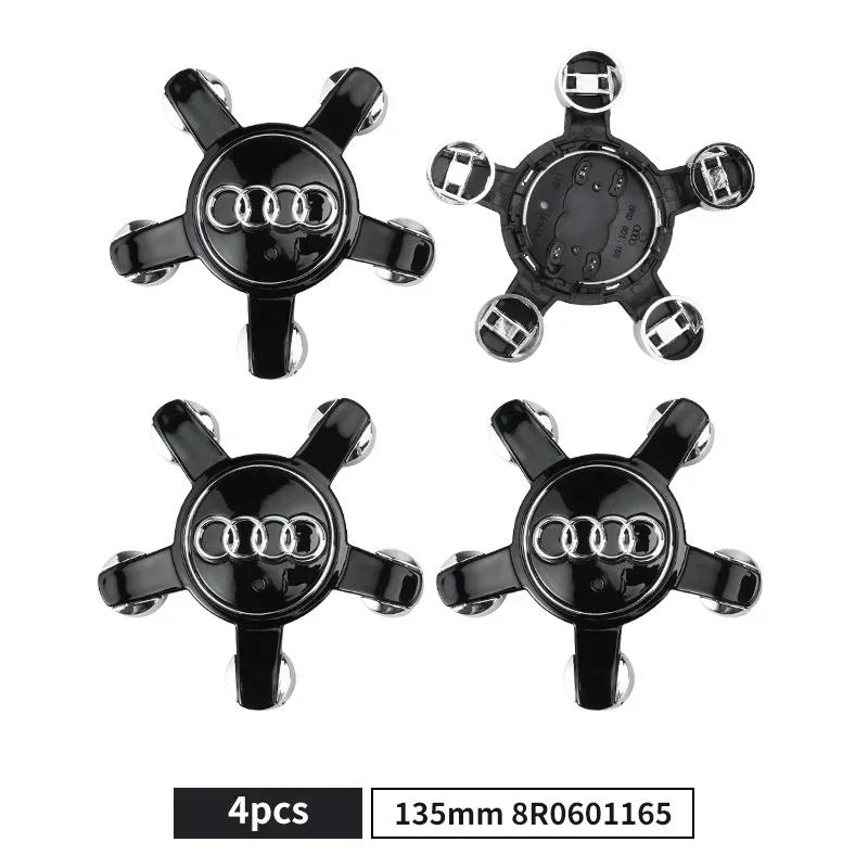 4pcs 60mm 61mm 68mm 69mm 135mm Car Styling R1 Wheel Center Cap Hub Covers Badge for A3 A4 A5 A6 A7 A8 S4 Auto Accessoriesv1