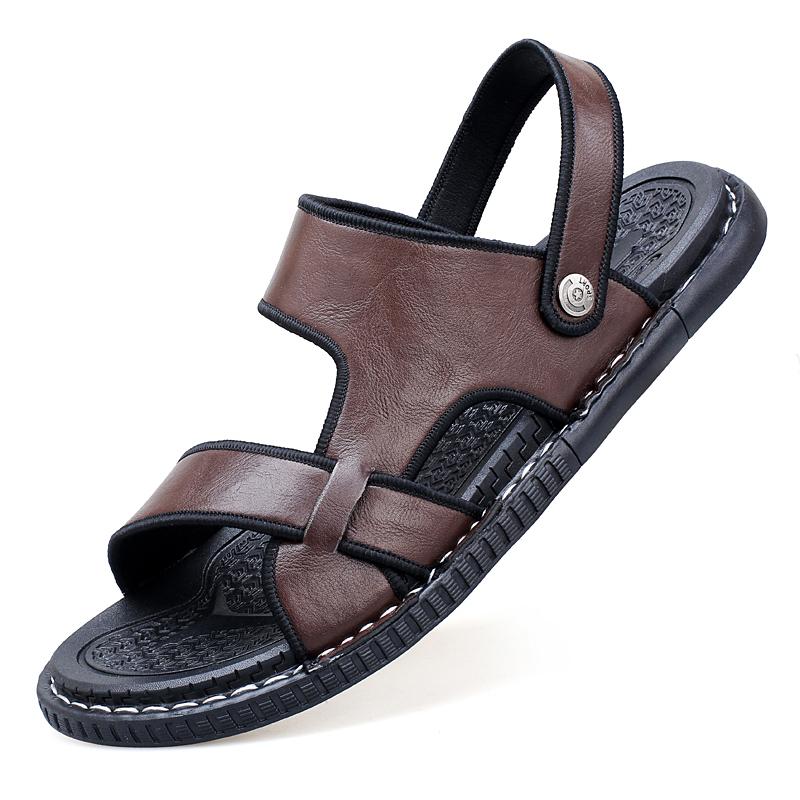Fashion 2025 Summer Sandals for Men Outdoor Casual Sport Slippers Non-slip Breathable Roman Shoes Beach Flip-Flop Garden Shoes
