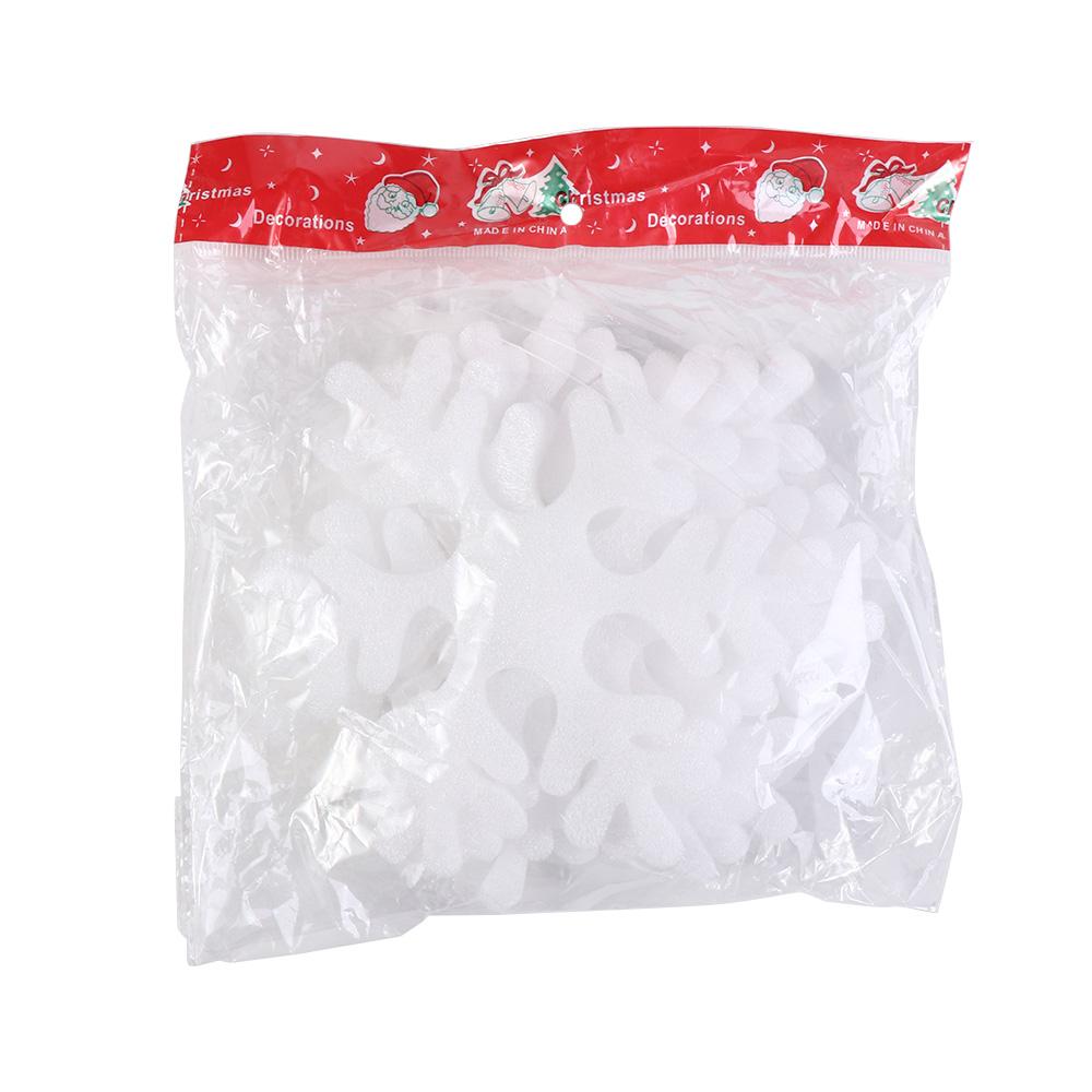 6Pcs Large Foam Snowflake Fake Christmas Snowflakes Ornaments Reusable Xmas Tree Pendants  DIY