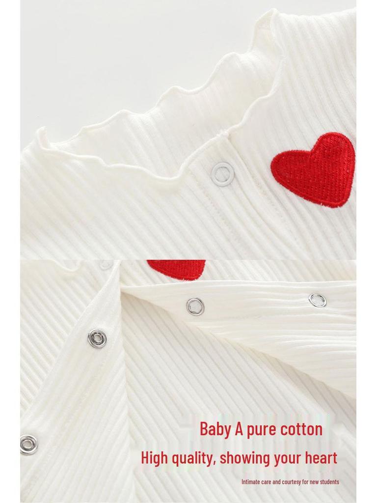 Red Heart Baby Gift Box: Festive Blessing for Newborns and Little Princesses - First Birthday, Hundred Days Celebration