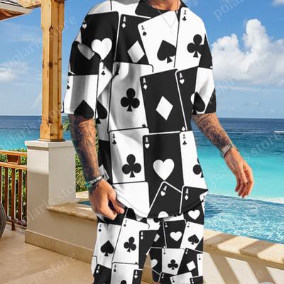 Arrival Summer Tracksuit Men T Shirt Set Casual Beach Vacation 2 Piece Outfit Trendy Sportwear Male Clothes Jogging Suit