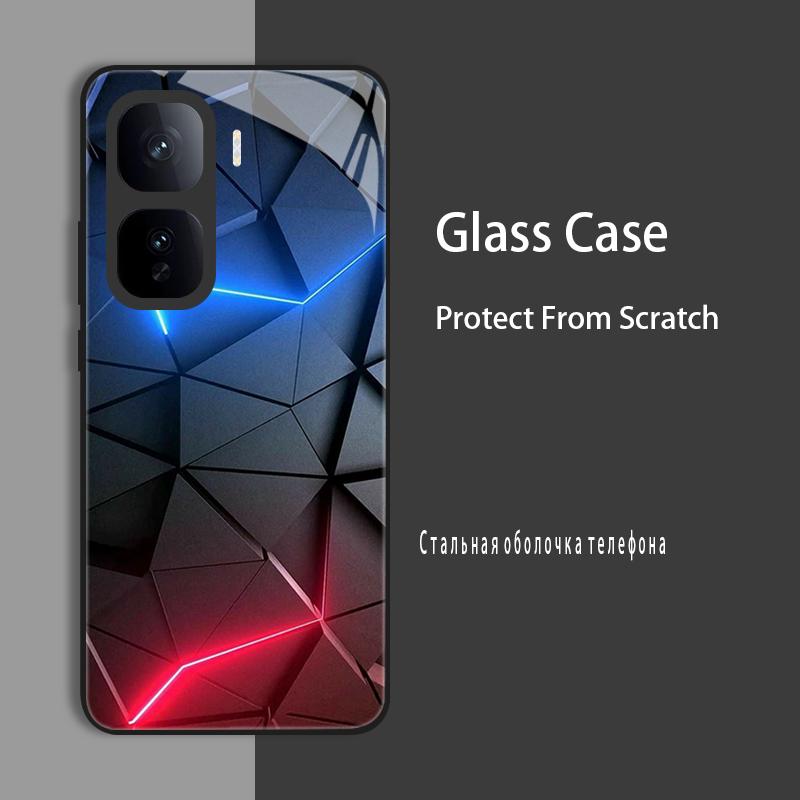 For Vivo IQOO Neo 10 Pro Neo10 Case Cover Tempered Glass Case Hard CoqueBumper For iQOO Z9 Turbo Z9S Pro Z9X Protect Case